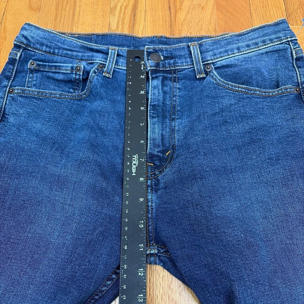 Levis 506 Jeans Mens 33x31 Blue‎ Straight Leg Stretch Denim Medium Wash Pants